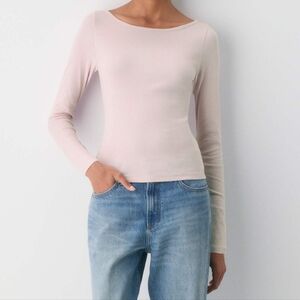 ARITZIA TNA Homestretch Rib Boatneck Longsleeve